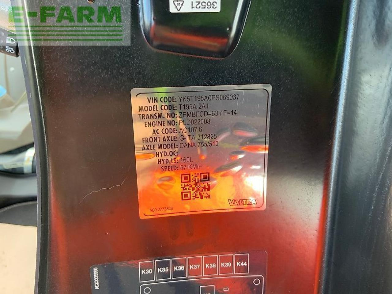 Tractor Valtra t195 active tractor (st21562) Active: foto 34