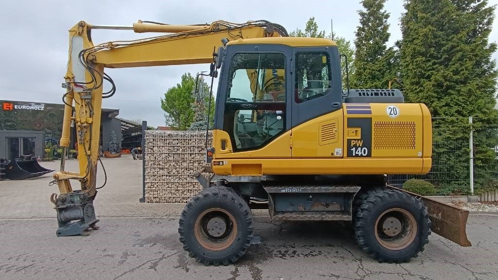 Komatsu PW 140 Mobilbagger Powertilt Schnellwechsler MS 10 - Excavadora de ruedas: foto 1 Komatsu PW 140 Mobilbagger Powertilt Schnellwechsler MS 10 - Excavadora de ruedas: foto 1