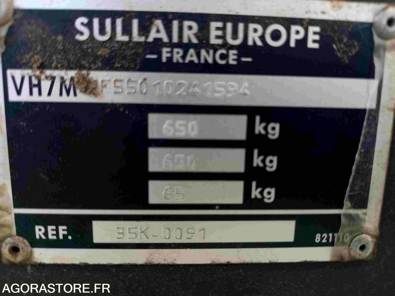 COMPRESSEUR DE CHANTIER S35 SULLAIR - 2001 - 197H -FONCTIONNEL VENDU DANS L ETAT - Compresor de aire: foto 4 COMPRESSEUR DE CHANTIER S35 SULLAIR - 2001 - 197H -FONCTIONNEL VENDU DANS L ETAT - Compresor de aire: foto 4