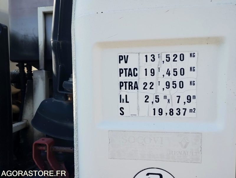 Camion 19t Hydrocureur Renault G300 Maxter – équipement Huwer - Limpieza de alcantarillado: foto 4 Camion 19t Hydrocureur Renault G300 Maxter – équipement Huwer - Limpieza de alcantarillado: foto 4