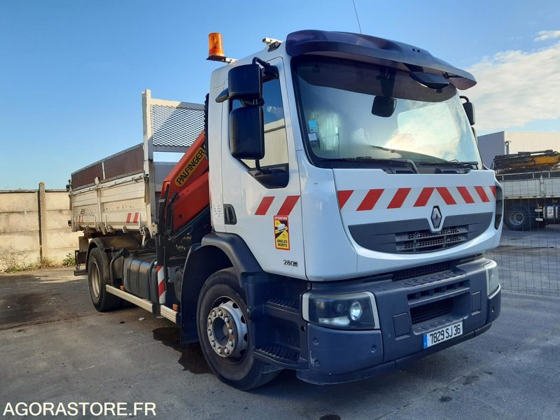 Renault Premium 280 DXi équipé Grue et Tribenne - Camión: foto 1 Renault Premium 280 DXi équipé Grue et Tribenne - Camión: foto 1