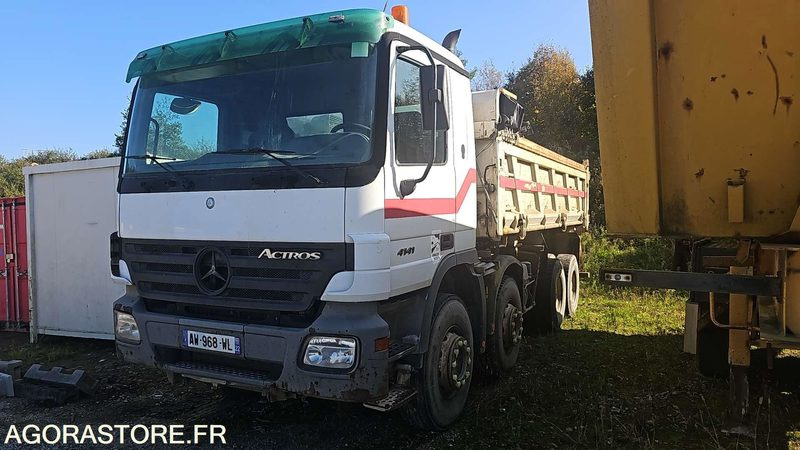 PORTEUR BENNE MERCEDES ACTROS - 2004 - 851170KM -  AW968WL - Camión volquete: foto 1 PORTEUR BENNE MERCEDES ACTROS - 2004 - 851170KM -  AW968WL - Camión volquete: foto 1