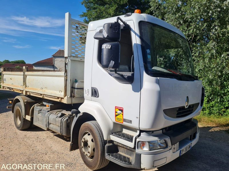 RENAULT Midlum 180 benne 13 T - 2006 - 472000km - Camión volquete: foto 1 RENAULT Midlum 180 benne 13 T - 2006 - 472000km - Camión volquete: foto 1