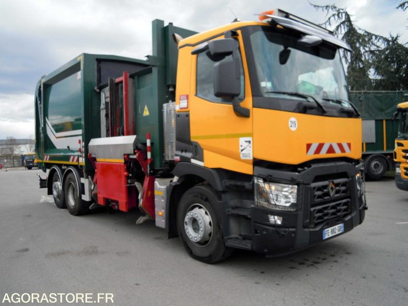Renault 6x2 C + benne à chargement latéral Maxxum Robopac 23m3 - EXCELLENT ETAT - Camión de basura: foto 1 Renault 6x2 C + benne à chargement latéral Maxxum Robopac 23m3 - EXCELLENT ETAT - Camión de basura: foto 1