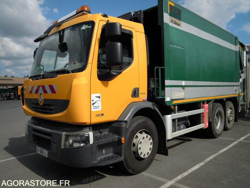 Renault Premium 380 6x2 DXI 11 équipé d'une benne SEMAT OM Série 14000 - Camión de basura: foto 1 Renault Premium 380 6x2 DXI 11 équipé d'une benne SEMAT OM Série 14000 - Camión de basura: foto 1