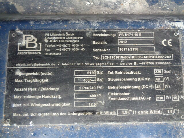 Diversen S171-16 PB S171-16 - Plataforma de tijeras: foto 5 Diversen S171-16 PB S171-16 - Plataforma de tijeras: foto 5