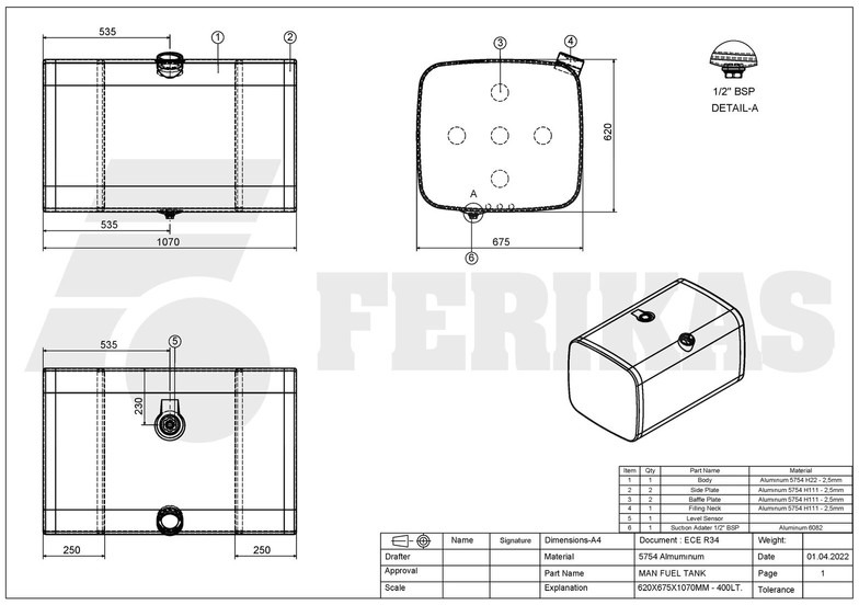Depósito de combustible para Camión MAN: foto 8 Depósito de combustible para Camión MAN: foto 8