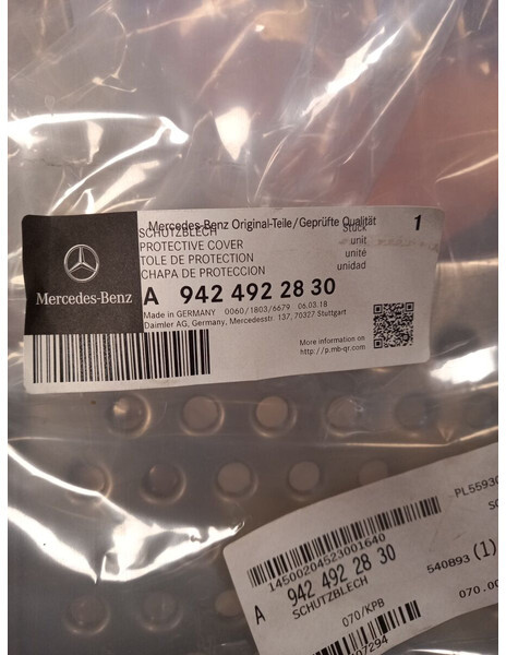Mercedes-Benz catalyst cover - Parachoques para Camión: foto 4 Mercedes-Benz catalyst cover - Parachoques para Camión: foto 4