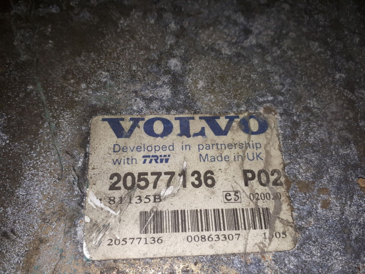Volvo 20995091 P02. 20577136 P02 20582962 P05. 600581 Volvo - Unidad de control para Autobús: foto 2 Volvo 20995091 P02. 20577136 P02 20582962 P05. 600581 Volvo - Unidad de control para Autobús: foto 2