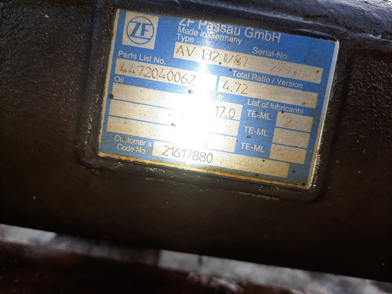 Volvo шестерни бортовой передачи ZF - Eje posterior: foto 3 Volvo шестерни бортовой передачи ZF - Eje posterior: foto 3