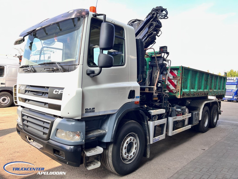 DAF CF 85.410 ATE, Hiab 166, 6x4 Steel spring - Camión multibasculante, Camión grúa: foto 3 DAF CF 85.410 ATE, Hiab 166, 6x4 Steel spring - Camión multibasculante, Camión grúa: foto 3