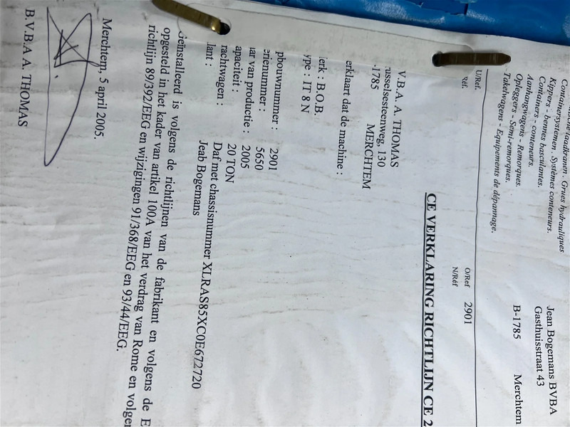 Leasing de DAF CF 85.380 6X2 + MKG 141 A2 CRANE + 20 TON HOOKLIFT - EURO 3 - MANUAL GEAR - 10 TYRES DAF CF 85.380 6X2 + MKG 141 A2 CRANE + 20 TON HOOKLIFT - EURO 3 - MANUAL GEAR - 10 TYRES: foto 18