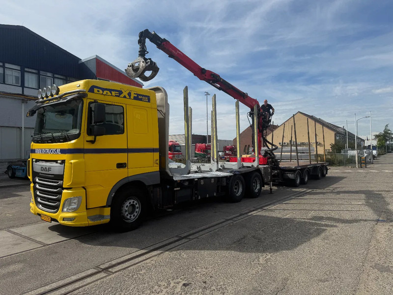 DAF XF 510 6X4 EURO 6 PALFINGER Q150Z + GRIJPER + KELBERG HANGER INTARDER - Camión caja abierta, Camión grúa: foto 4 DAF XF 510 6X4 EURO 6 PALFINGER Q150Z + GRIJPER + KELBERG HANGER INTARDER - Camión caja abierta, Camión grúa: foto 4