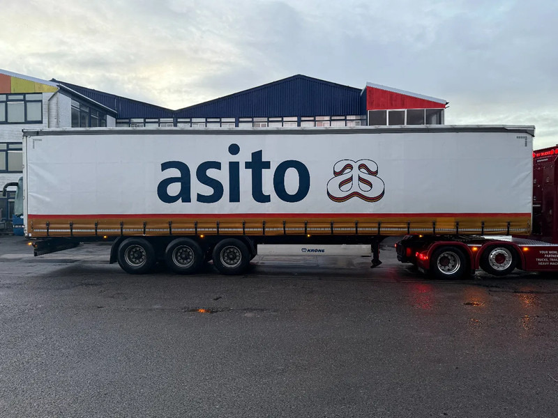 Krone WITH ALUMINIUM SIDEBOARDS, BPW AXLES, SLIDING ROOF - Semirremolque lona: foto 2 Krone WITH ALUMINIUM SIDEBOARDS, BPW AXLES, SLIDING ROOF - Semirremolque lona: foto 2