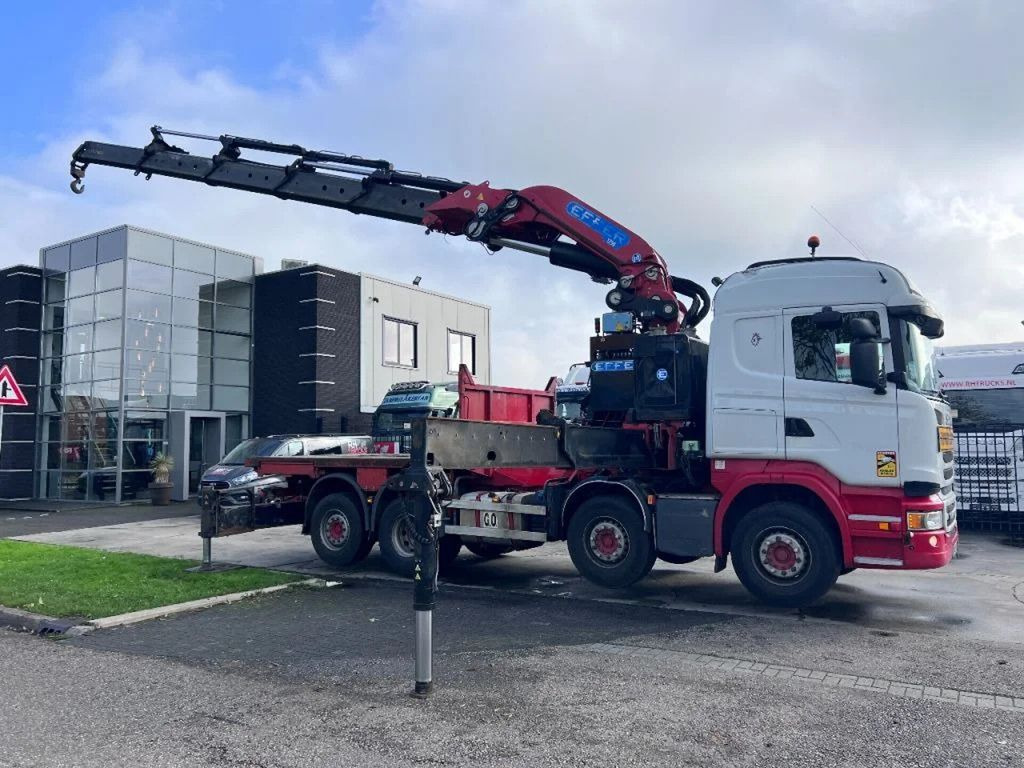 Scania R490 8X2 EURO 6 + EFFER 1750/4S + REMOTE - Camión grúa, Camión caja abierta: foto 1 Scania R490 8X2 EURO 6 + EFFER 1750/4S + REMOTE - Camión grúa, Camión caja abierta: foto 1