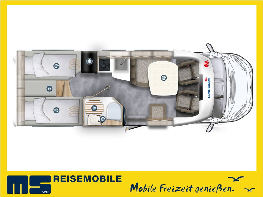 Eura Mobil PROFILA PT 695 EB / -MODELL 2024- / EINZELBETTEN - Autocaravana perfilada: foto 2 Eura Mobil PROFILA PT 695 EB / -MODELL 2024- / EINZELBETTEN - Autocaravana perfilada: foto 2