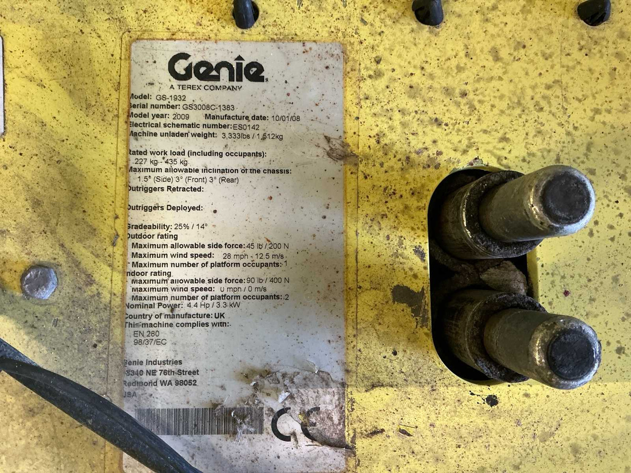 2009 GENIE GS1932 AERIAL PLATFORM - Plataforma elevadora: foto 5 2009 GENIE GS1932 AERIAL PLATFORM - Plataforma elevadora: foto 5