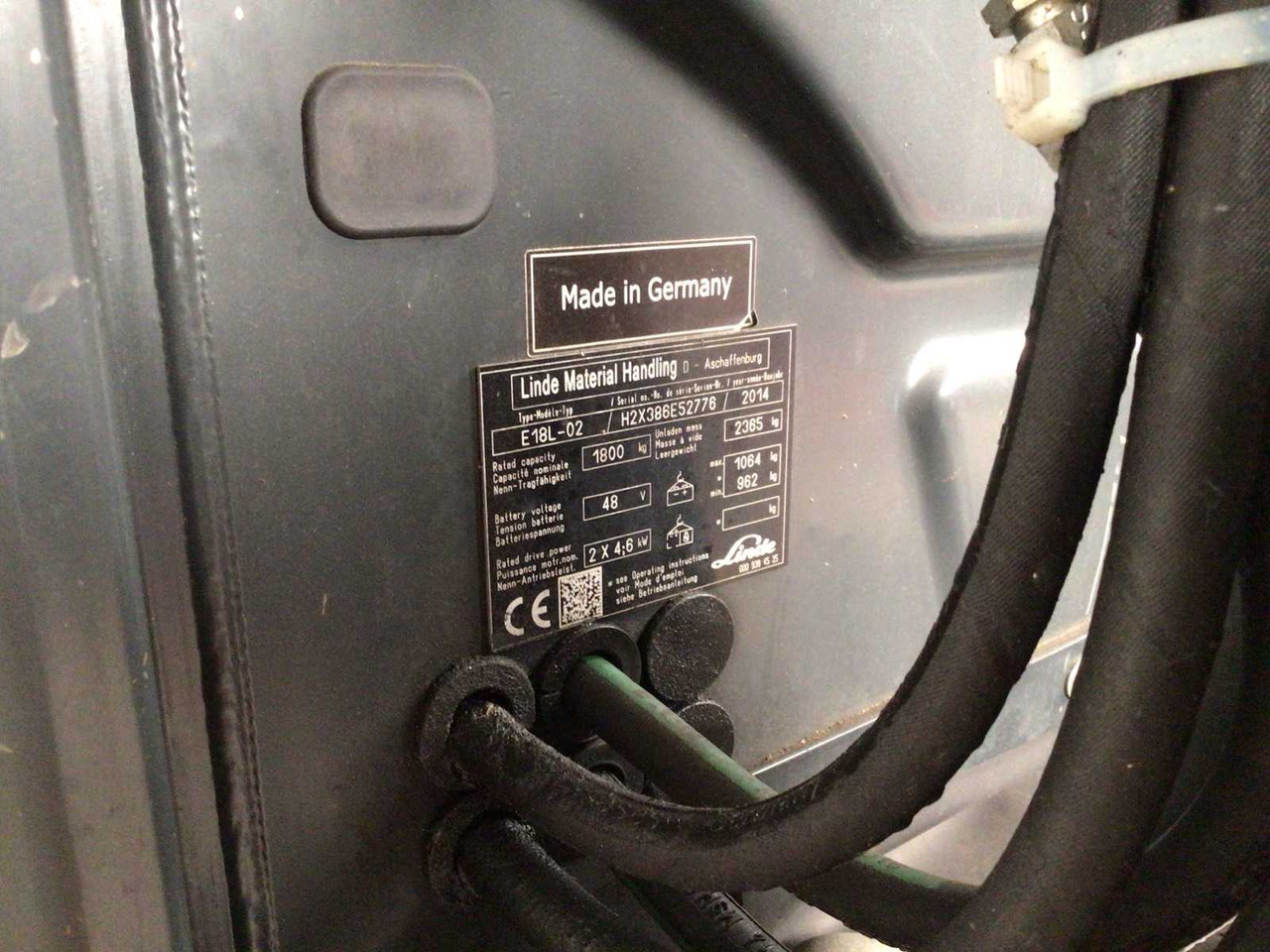 Carretilla elevadora 2014 LINDE E18 FORKLIFT: foto 14 Carretilla elevadora 2014 LINDE E18 FORKLIFT: foto 14