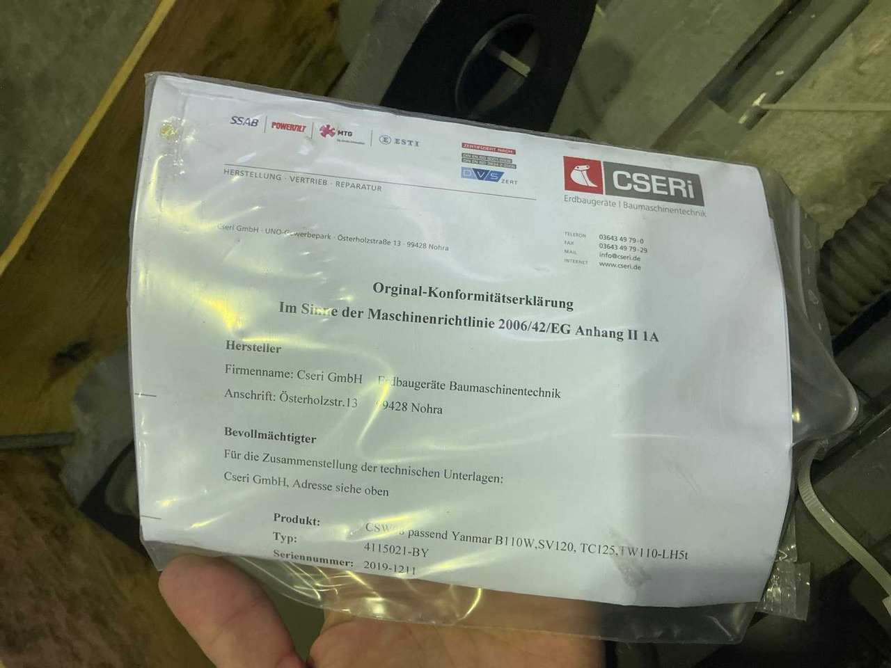 2019 YANMAR 5455750014 QUICK COUPLER - Cargadora de ruedas: foto 2 2019 YANMAR 5455750014 QUICK COUPLER - Cargadora de ruedas: foto 2