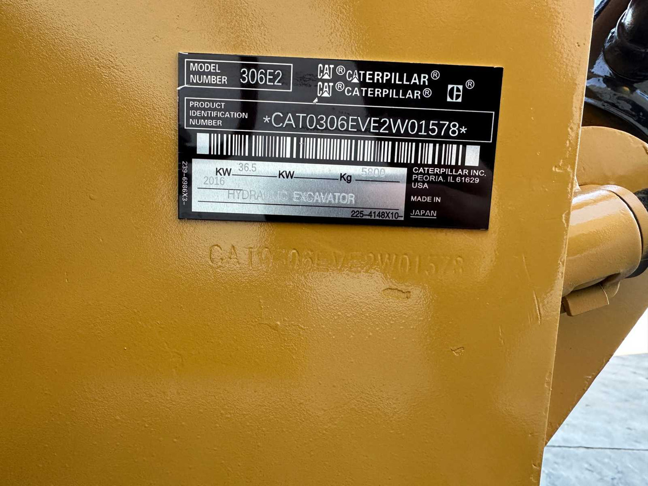 Excavadora CATERPILLAR - 2016 - 306 - MIDI EXCAVATOR: foto 35