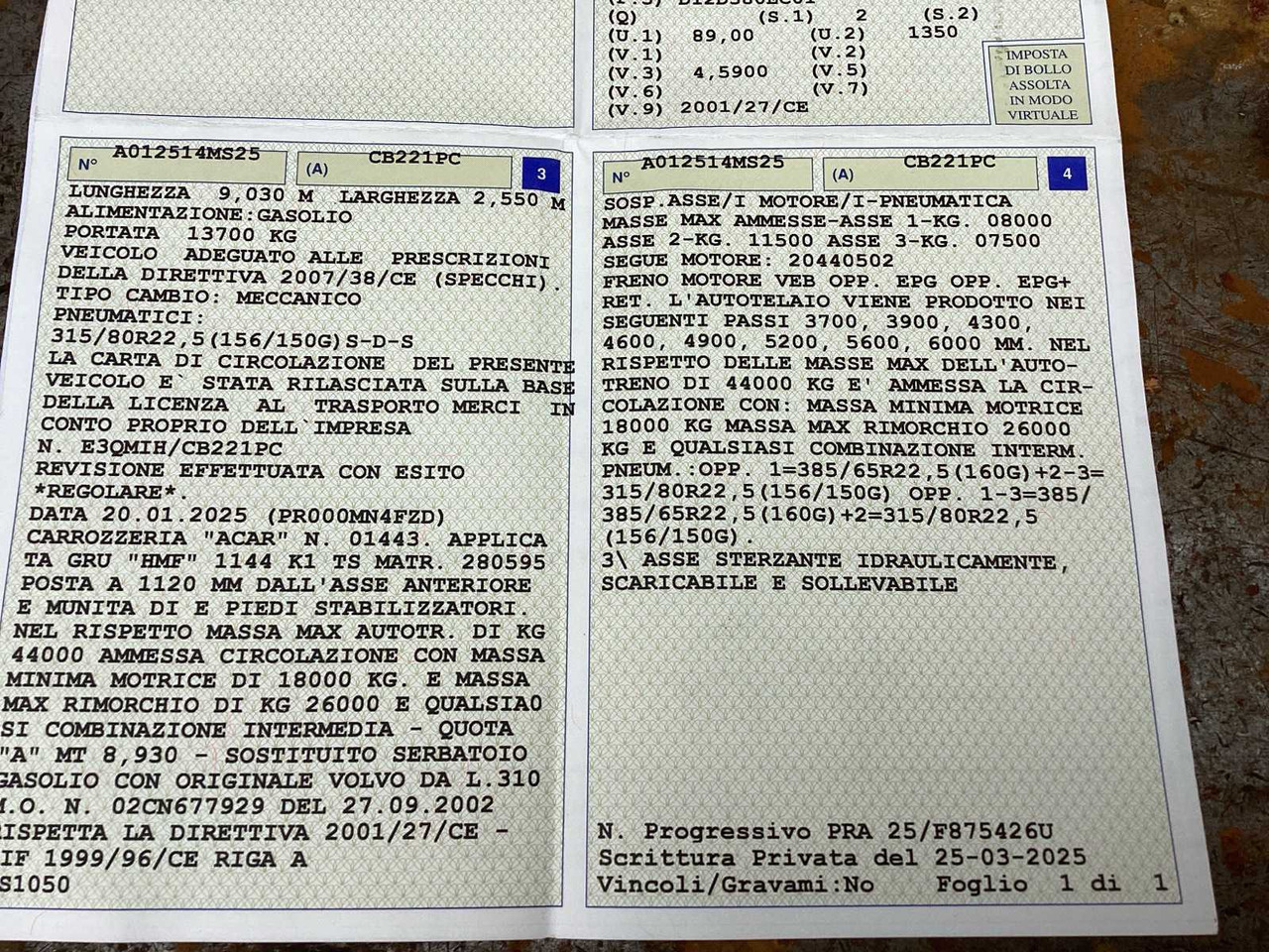 Camión VOLVO - FM12.460 - TRUCK WITH TRAILER - 2002: foto 32 Camión VOLVO - FM12.460 - TRUCK WITH TRAILER - 2002: foto 32