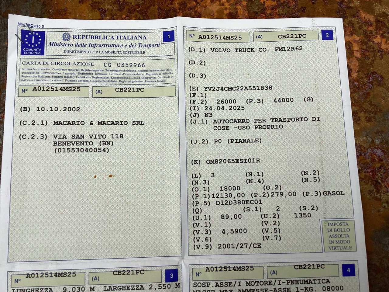 Camión VOLVO - FM12.460 - TRUCK WITH TRAILER - 2002: foto 26 Camión VOLVO - FM12.460 - TRUCK WITH TRAILER - 2002: foto 26