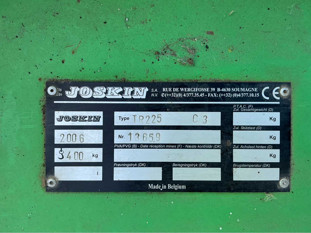 Joskin TR255 C3 - Desbrozadora de martillos/ Trituradora: foto 5 Joskin TR255 C3 - Desbrozadora de martillos/ Trituradora: foto 5