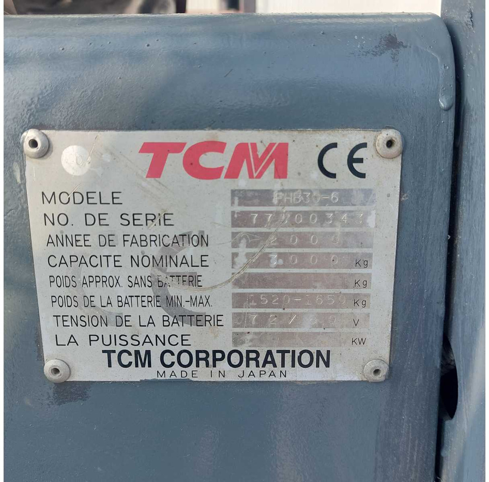 TCM - FHB30-6 - 30 Q FORKLIFT - 2000 - Carretilla elevadora: foto 3 TCM - FHB30-6 - 30 Q FORKLIFT - 2000 - Carretilla elevadora: foto 3