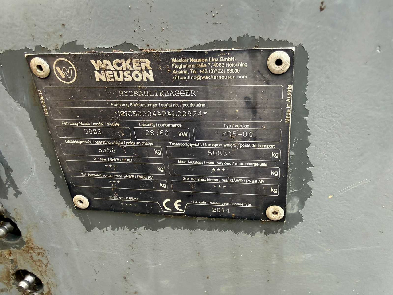 Miniexcavadora WACKER NEUSON - 50Z3 - 2014 - MINI EXCAVATOR: foto 40
