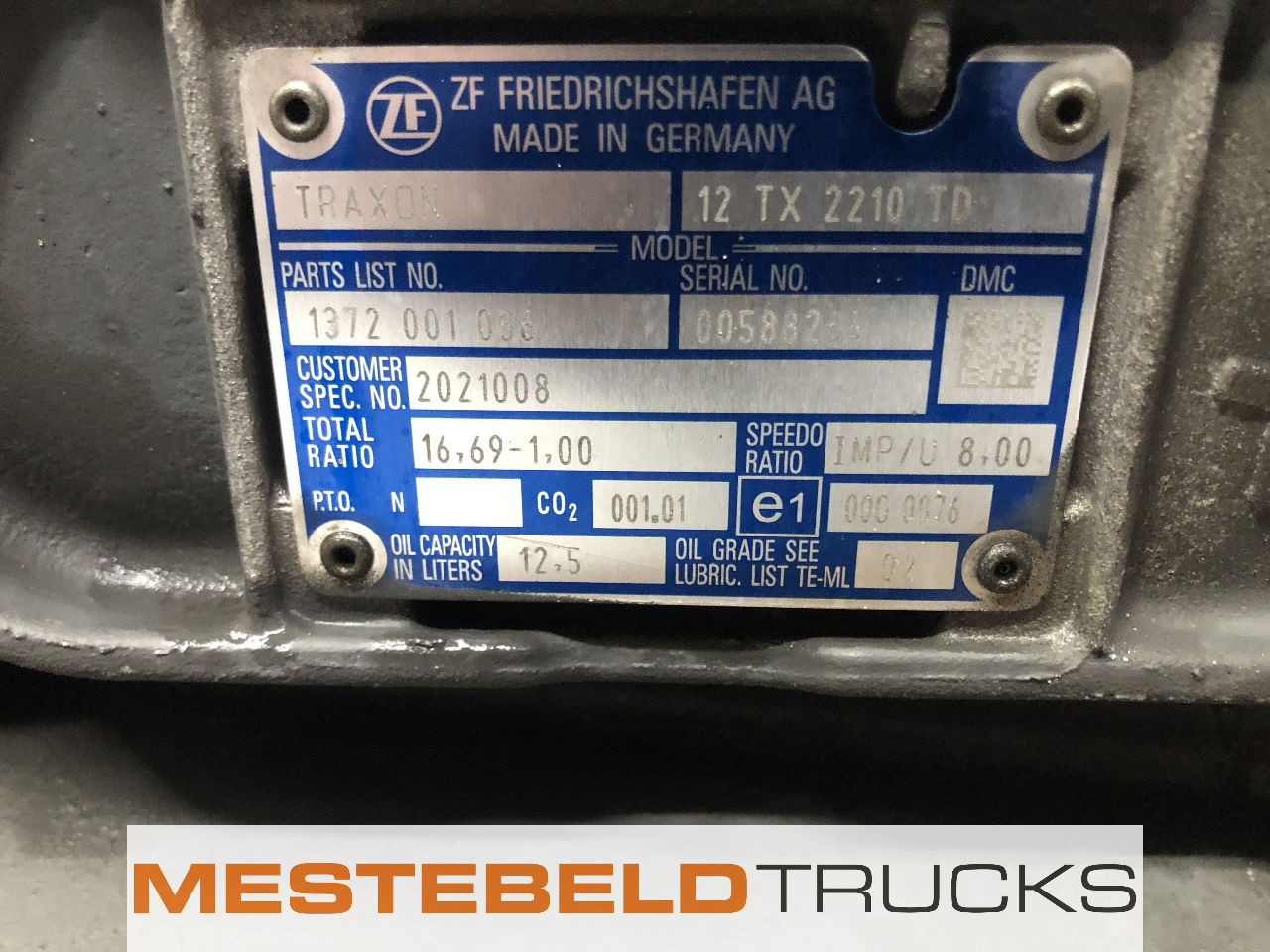 DAF Versnellingsbak 12 TX 2210 TD - Caja de cambios y piezas para Camión: foto 5 DAF Versnellingsbak 12 TX 2210 TD - Caja de cambios y piezas para Camión: foto 5
