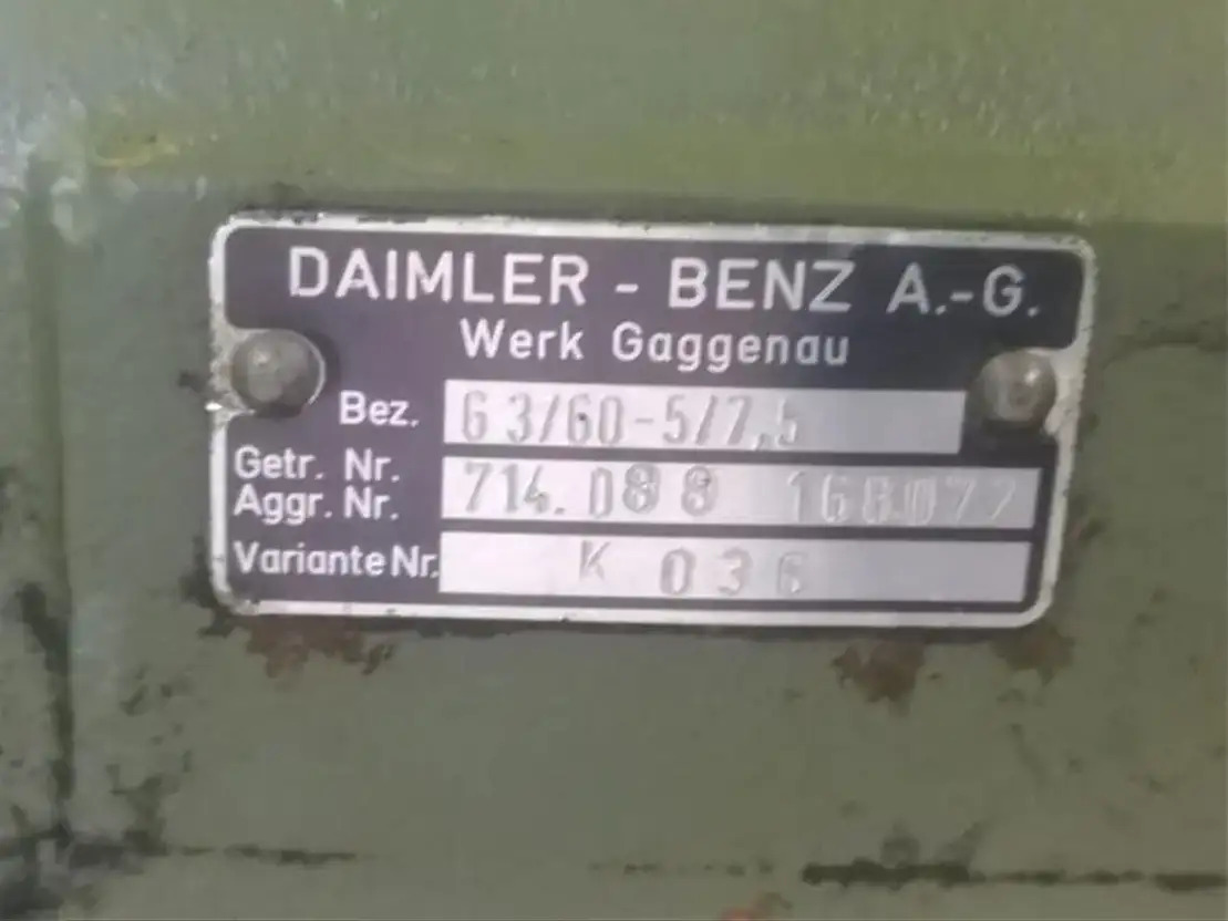 Mercedes-Benz Versnelllingsbak G3/60 - 5/7,5 - Caja de cambios y piezas para Camión: foto 2 Mercedes-Benz Versnelllingsbak G3/60 - 5/7,5 - Caja de cambios y piezas para Camión: foto 2