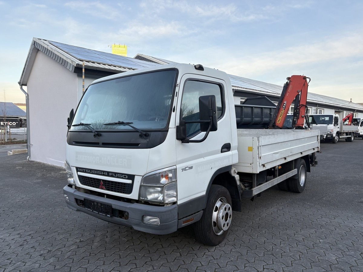 FUSO FUSO 7C18 Canter Pritsche 3.8m Kran 2x hydr. - Furgoneta caja abierta: foto 1 FUSO FUSO 7C18 Canter Pritsche 3.8m Kran 2x hydr. - Furgoneta caja abierta: foto 1