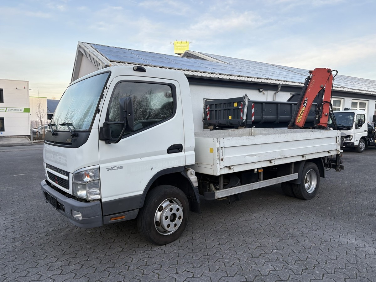 FUSO FUSO 7C18 Canter Pritsche 3.8m Kran 2x hydr. - Furgoneta caja abierta: foto 2 FUSO FUSO 7C18 Canter Pritsche 3.8m Kran 2x hydr. - Furgoneta caja abierta: foto 2