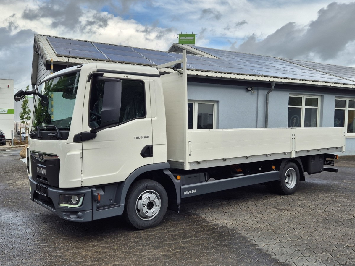 MAN TGL 8.160 BL NEU Alu Pritsche 5.5m - Furgoneta caja abierta: foto 1 MAN TGL 8.160 BL NEU Alu Pritsche 5.5m - Furgoneta caja abierta: foto 1