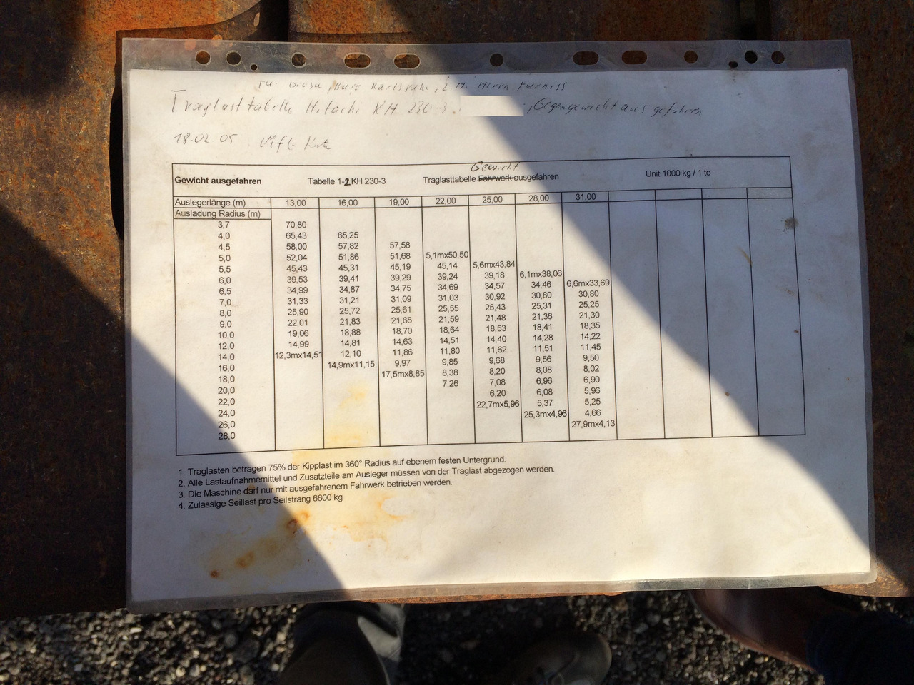 Grúa sobre orugas Hitachi KH230-3: foto 11