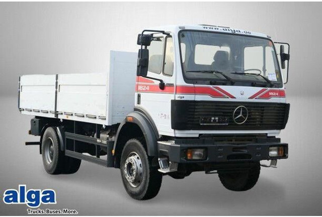 Mercedes-Benz 1824 AK 4x4, Allrad, AHK, Blattfederung, 168tkm - Camión caja abierta: foto 1 Mercedes-Benz 1824 AK 4x4, Allrad, AHK, Blattfederung, 168tkm - Camión caja abierta: foto 1