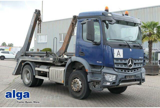 Mercedes-Benz 1832 K Arocs 4x2, Hiab SLT 140, teleskop., Klima - Camión con equipo de cable: foto 1 Mercedes-Benz 1832 K Arocs 4x2, Hiab SLT 140, teleskop., Klima - Camión con equipo de cable: foto 1