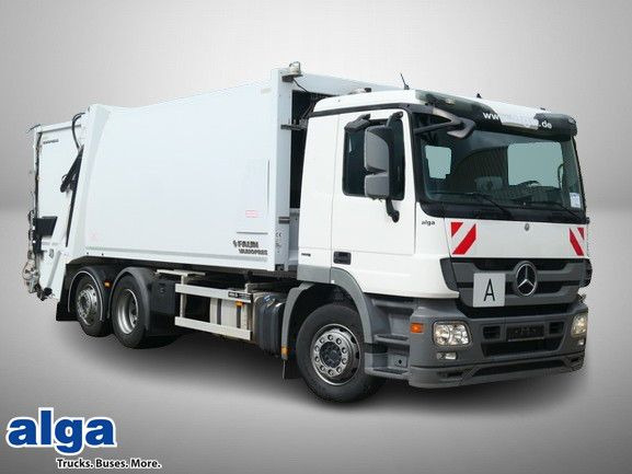 Mercedes-Benz 2532 L Actros 6x2, Faun, Variopress II 524,Klima - Camión de basura: foto 1 Mercedes-Benz 2532 L Actros 6x2, Faun, Variopress II 524,Klima - Camión de basura: foto 1