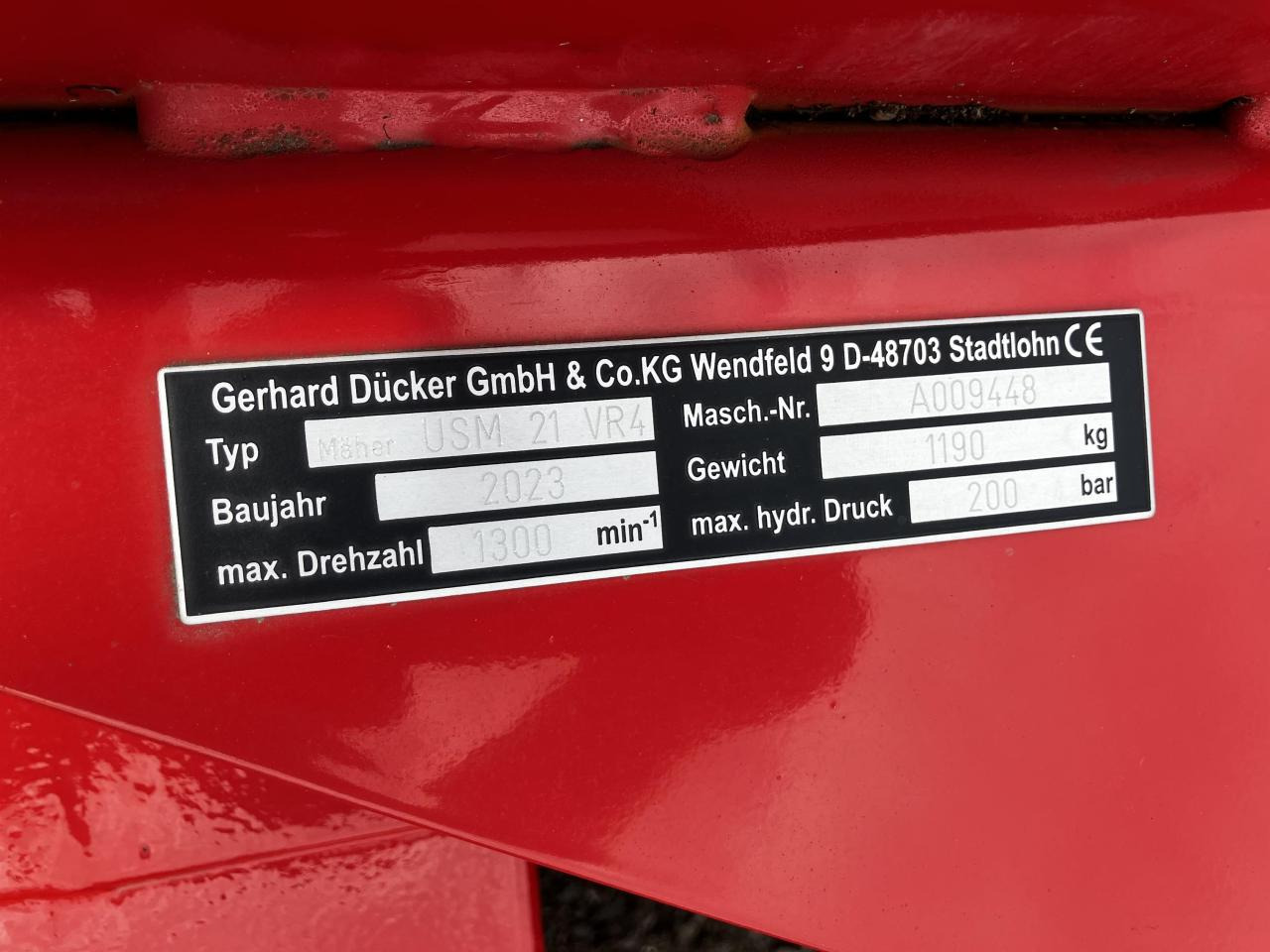 Dücker USM-21 - Desbrozadora de martillos: foto 5 Dücker USM-21 - Desbrozadora de martillos: foto 5