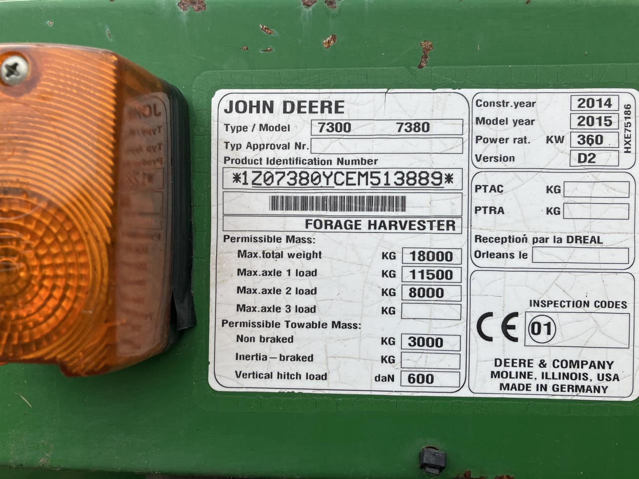 John Deere 7380 - Cosechadora de forraje: foto 4 John Deere 7380 - Cosechadora de forraje: foto 4