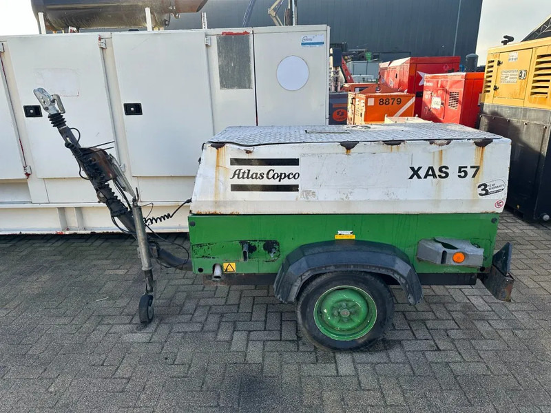 Atlas-Copco XAS 57 DD Deutz 3 m3 / min 23 kW 7 Bar Mobiele Diesel Compressor op aanhanger - Compresor de aire: foto 1 Atlas-Copco XAS 57 DD Deutz 3 m3 / min 23 kW 7 Bar Mobiele Diesel Compressor op aanhanger - Compresor de aire: foto 1