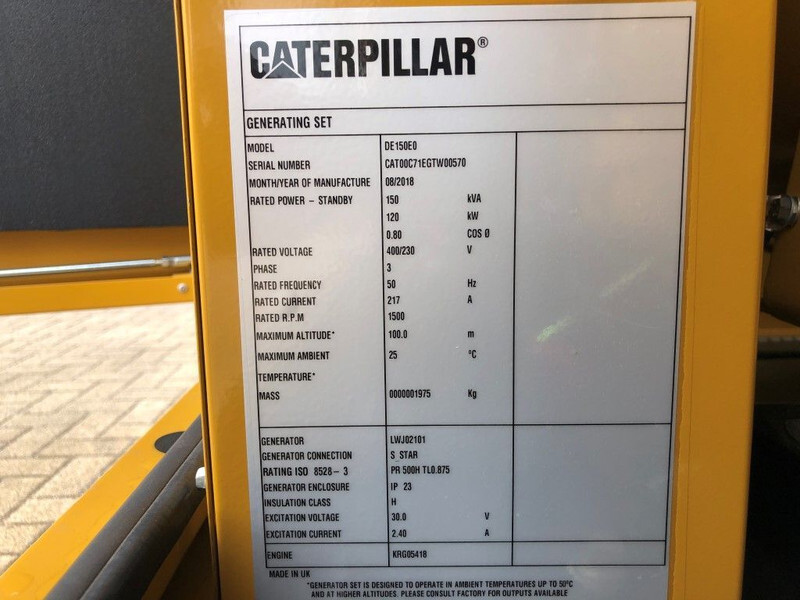 Caterpillar C7.1 150 kVA Supersilent generatorset - Generador industriale: foto 4 Caterpillar C7.1 150 kVA Supersilent generatorset - Generador industriale: foto 4
