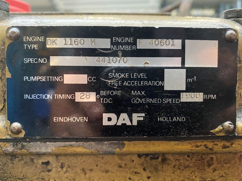 DAF DK 1160 M 200 PK Marine Diesel motor - Motor: foto 2 DAF DK 1160 M 200 PK Marine Diesel motor - Motor: foto 2