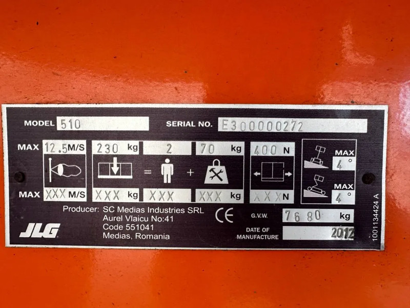 JLG 510 AJ Deutz Diesel 17.8 meter Knikarm Hoogwerker - Plataforma articulada: foto 3 JLG 510 AJ Deutz Diesel 17.8 meter Knikarm Hoogwerker - Plataforma articulada: foto 3