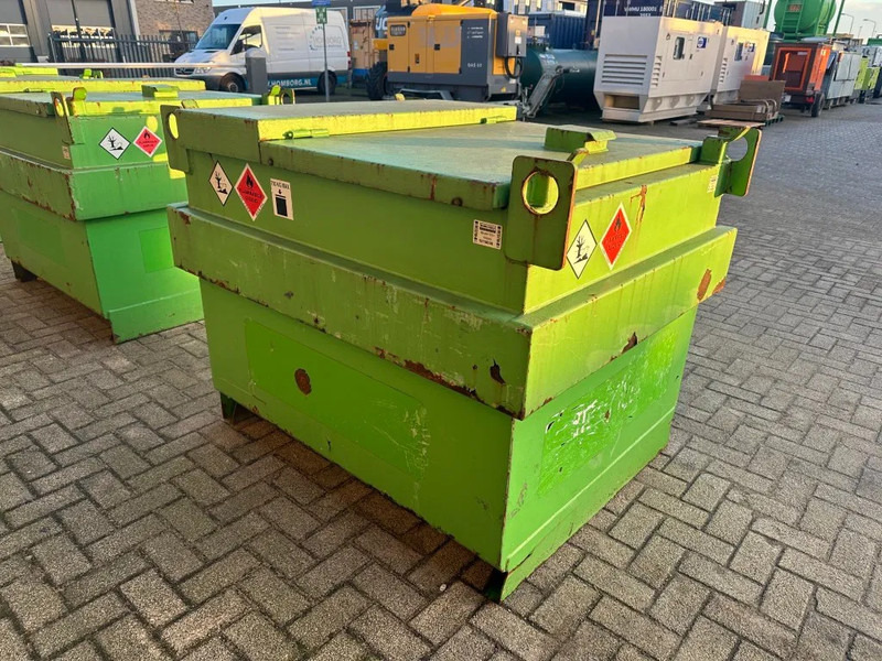 Contenedor marítimo Kiwa IBC Steenbergen 750 liter Dieseltank met Handpomp Milieutank: foto 8