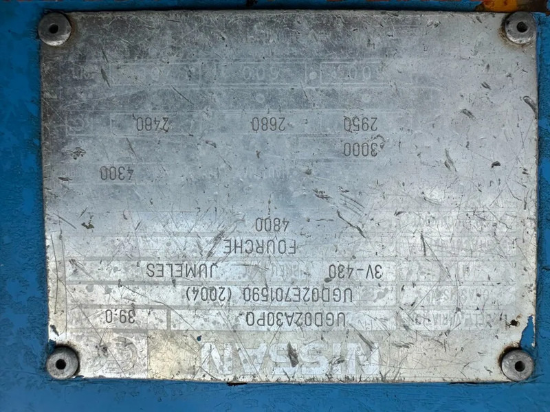 Carretilla elevadora de gas Nissan UGD02A30P0 3 ton Triplex Freelift LPG Heftruck: foto 6