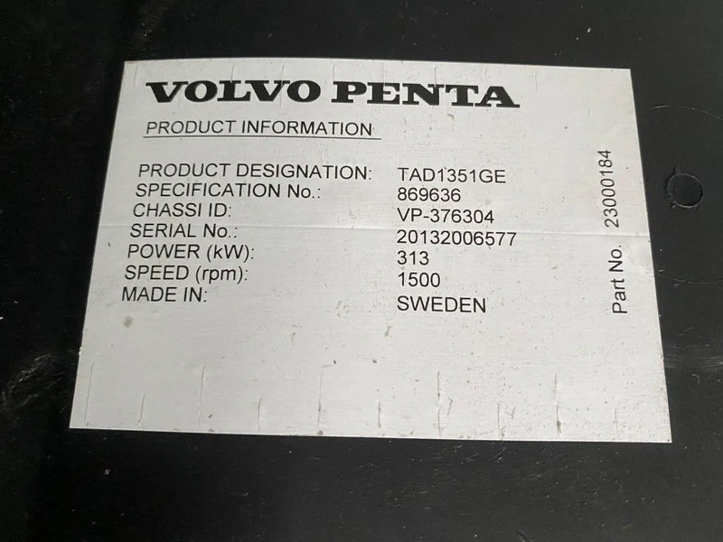 Generador industriale Volvo 330 kVA TAD 1351 GE Silent generatorset NEW !: foto 8 Generador industriale Volvo 330 kVA TAD 1351 GE Silent generatorset NEW !: foto 8