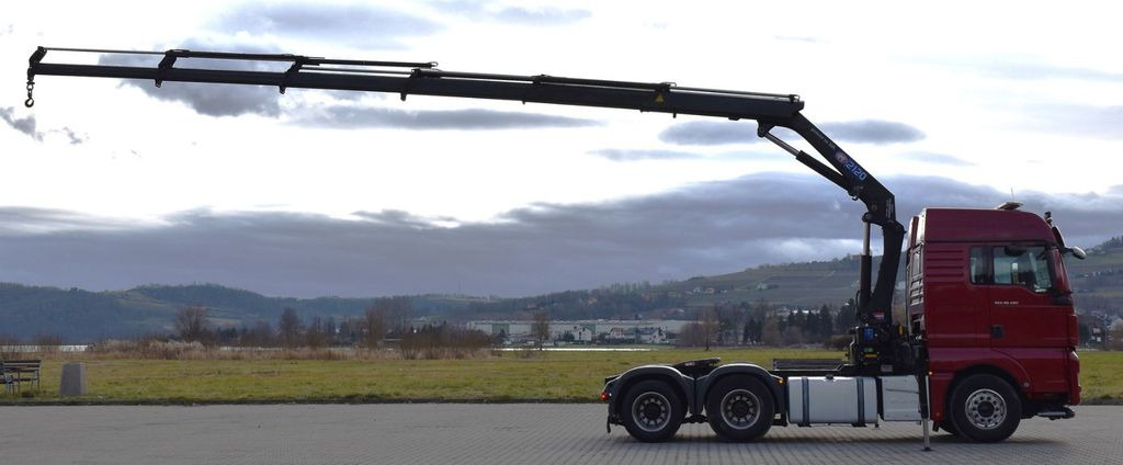 MAN TGX 28.480 Sattelzugmaschine + HMF 2120 K5/FUNK MAN TGX 28.480 Sattelzugmaschine + HMF 2120 K5/FUNK - Cabeza tractora: foto 5 MAN TGX 28.480 Sattelzugmaschine + HMF 2120 K5/FUNK MAN TGX 28.480 Sattelzugmaschine + HMF 2120 K5/FUNK - Cabeza tractora: foto 5