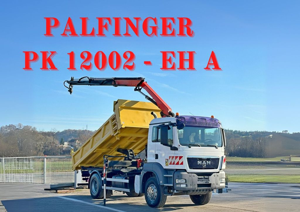 MAN TGS 18.320 * PK 12002 - EH A + FUNK * TOPZUSTAND - Camión volquete, Camión grúa: foto 1 MAN TGS 18.320 * PK 12002 - EH A + FUNK * TOPZUSTAND - Camión volquete, Camión grúa: foto 1