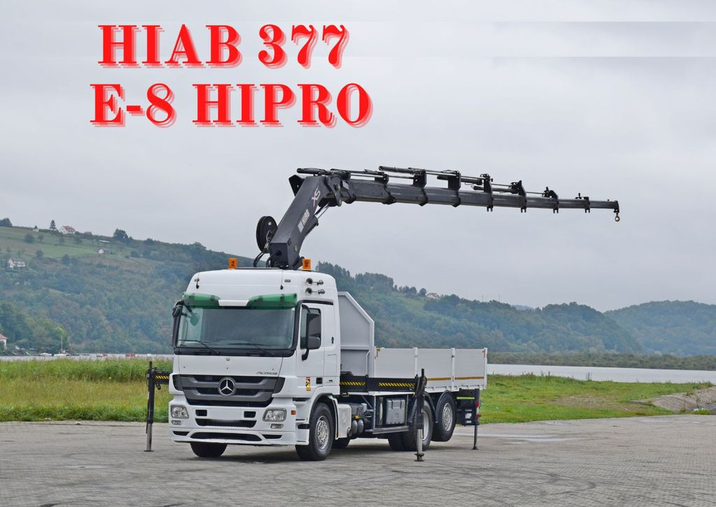 Mercedes-Benz ACTROS 2544 * HIAB 377 E - 8 HIPRO + FUNK* TOP Mercedes-Benz ACTROS 2544 * HIAB 377 E - 8 HIPRO + FUNK* TOP - Camión grúa, Camión caja abierta: foto 1 Mercedes-Benz ACTROS 2544 * HIAB 377 E - 8 HIPRO + FUNK* TOP Mercedes-Benz ACTROS 2544 * HIAB 377 E - 8 HIPRO + FUNK* TOP - Camión grúa, Camión caja abierta: foto 1